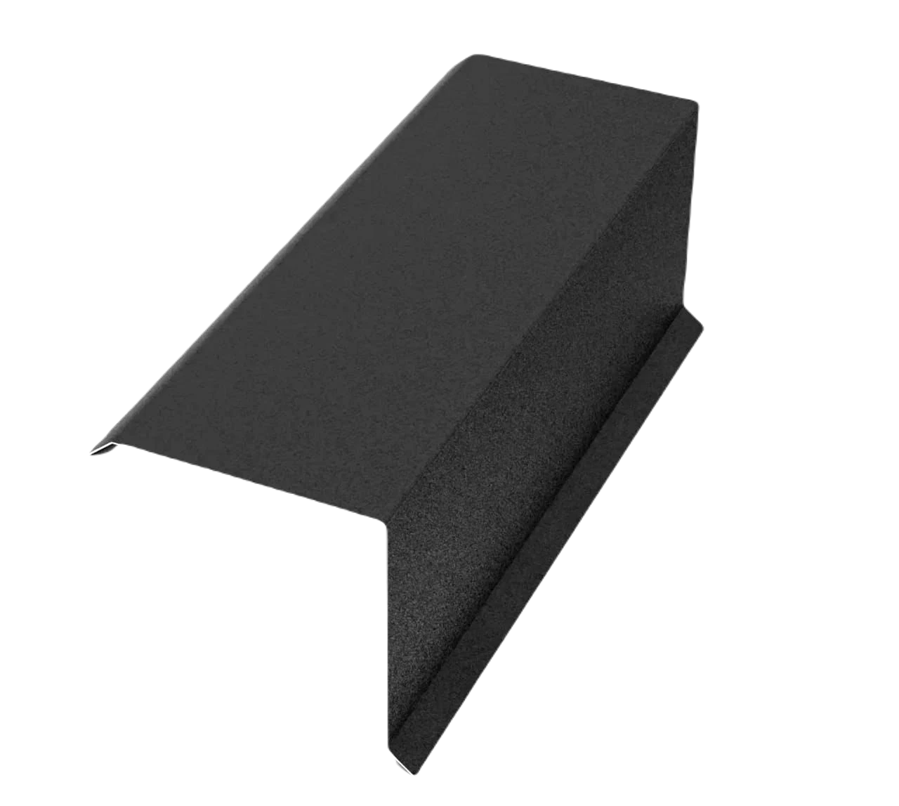 Планка торцевая L-2000мм Rooftop БАРХАТ PE RAL9005 0,5мм Zn180 МК