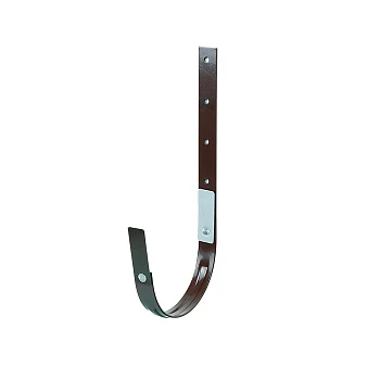 Крюк желоба 125мм  металлический  коричневый  Крюк желоба 125мм  металлический  коричневый