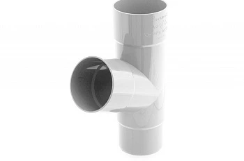 Тройник трубы 90 мм  67,5 ̊ GAMRAT белый Тройник трубы 90 мм  67,5 ̊ GAMRAT белый