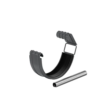 Соединитель желоба в комплекте d=125 (RAL7016) PU Matt 