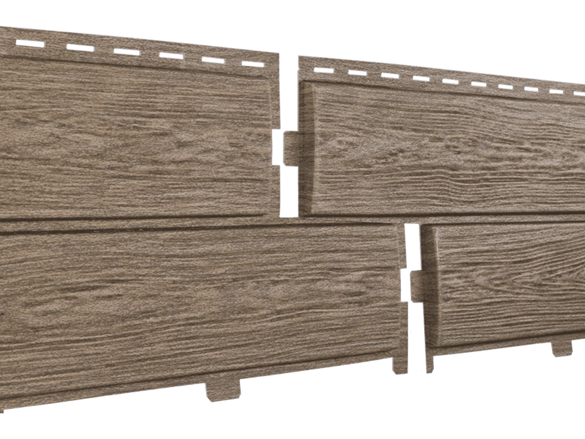 Фасадная панель Хокла лиственница медовая Ю-Пласт 2000мм*250мм, 0,5м2 