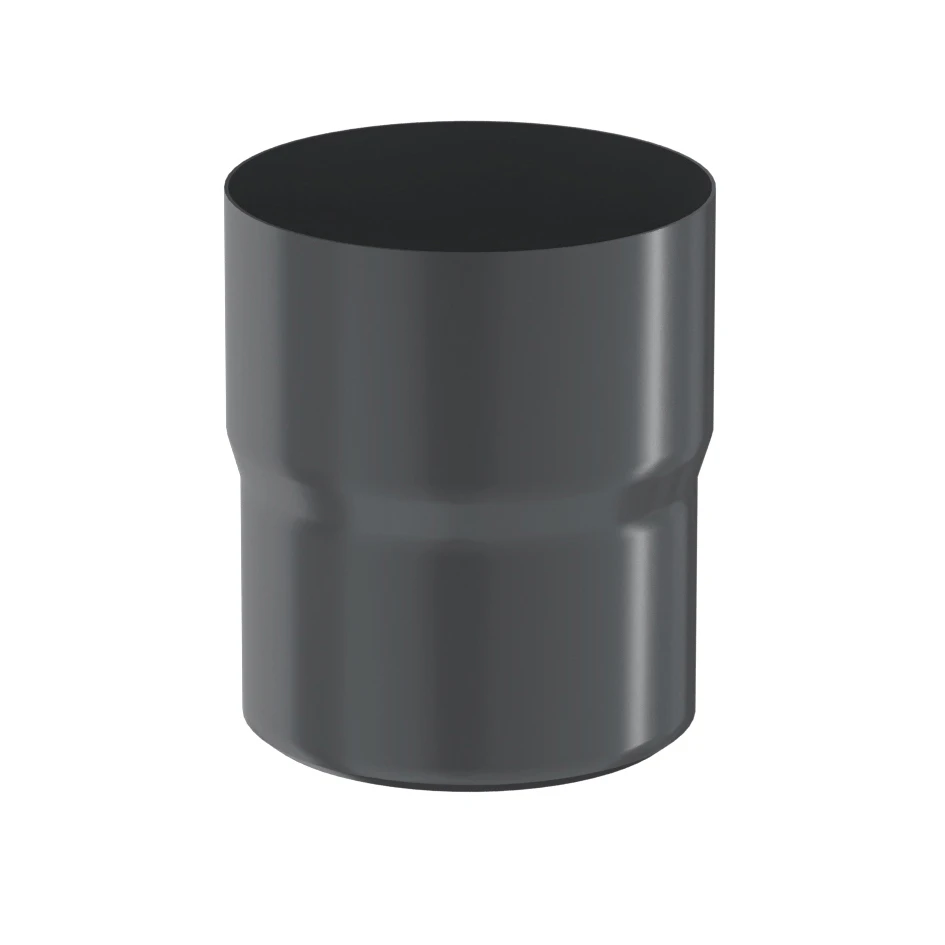 Соединитель трубы d=90 (RAL7024) PU Matt