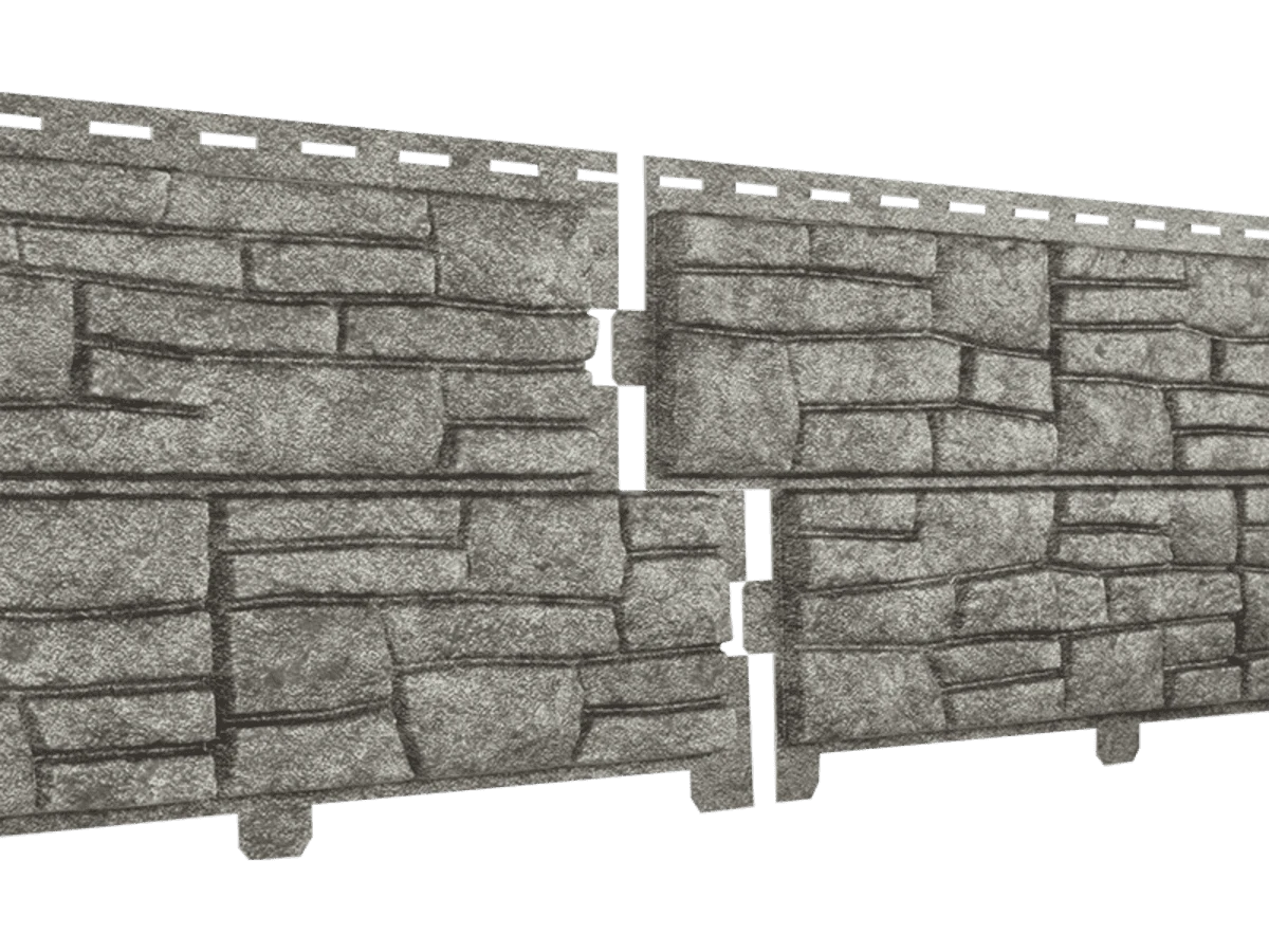 Фасадная панель Стоун-Хаус сланец бежевый Ю-Пласт 2000мм*225мм, 045м2 