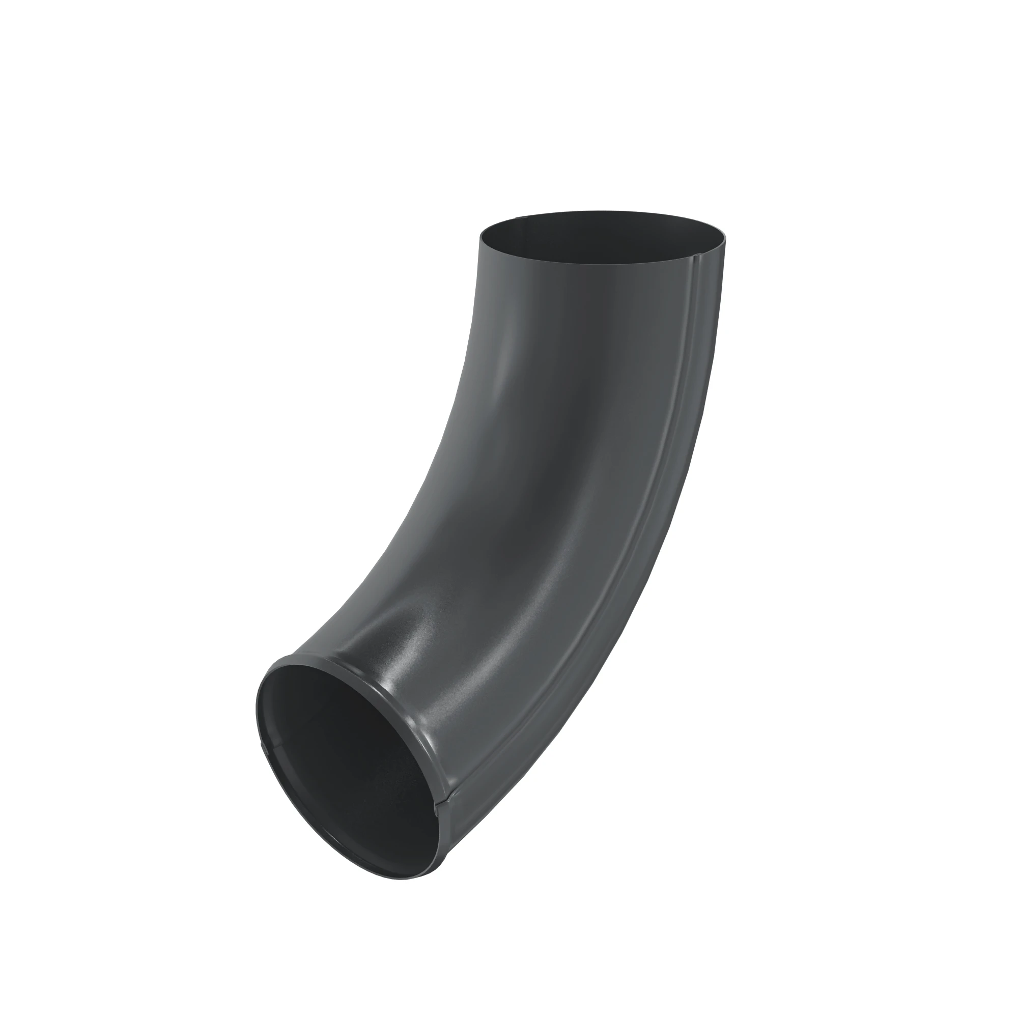 Отвод трубы d=90 (RAL7024) PU Matt