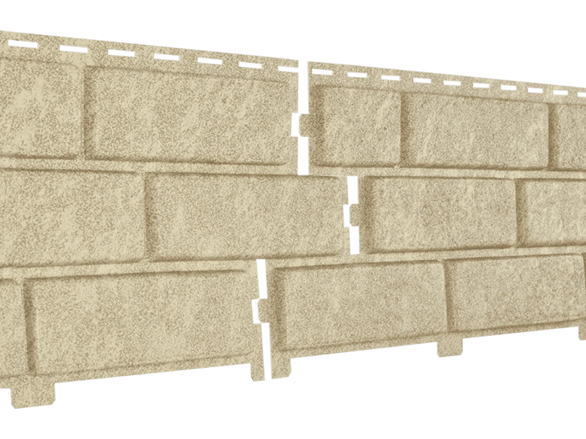 Фасадная панель Стоун-Хаус кирпич песочный Ю-Пласт 3025мм*230мм, 0,695м2 