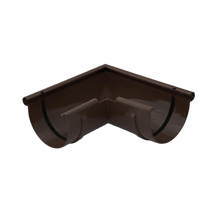 Внешний угол 125 мм, 90 град коричневый /Гамрат/