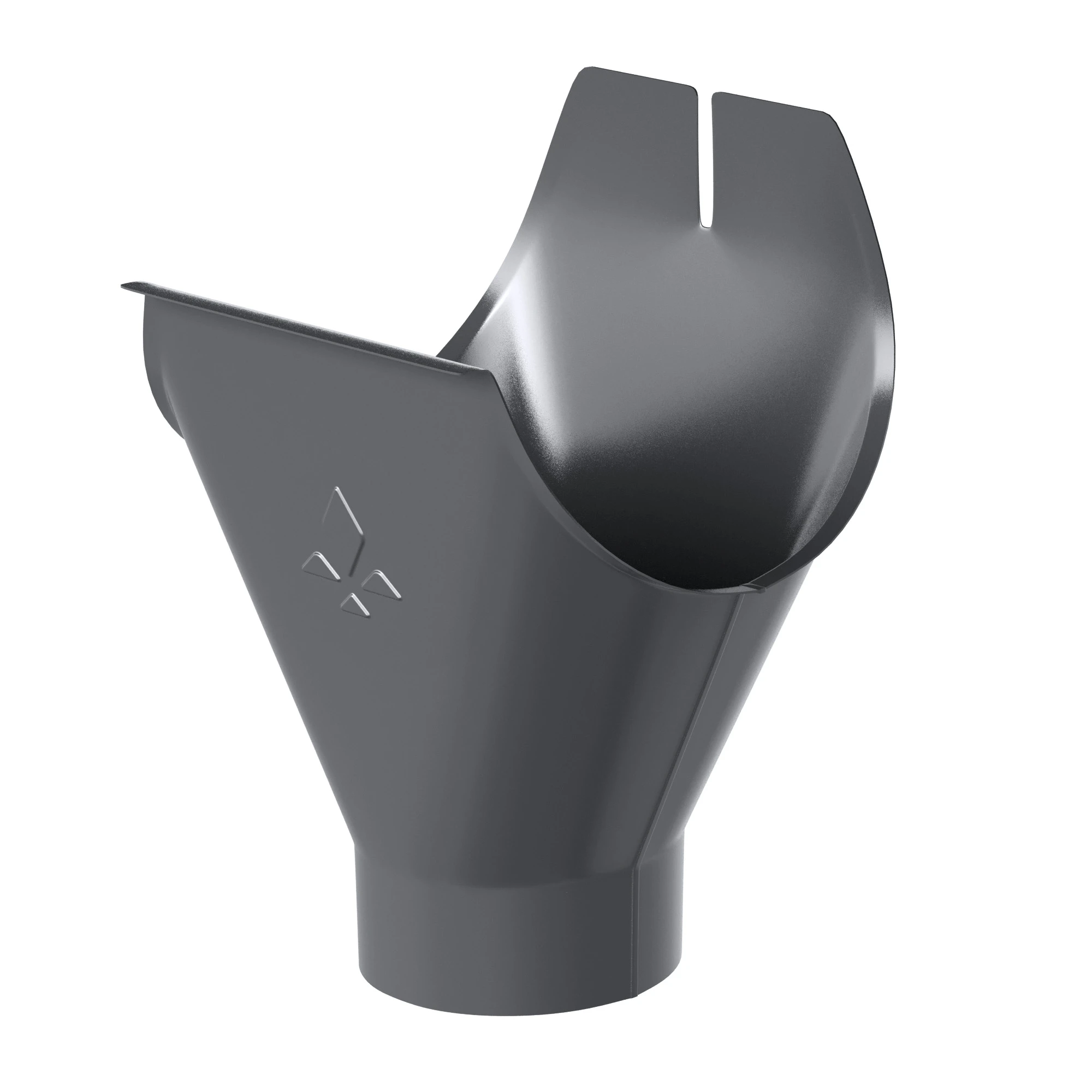Воронка желоба d=125/90 (RAL7024) PU Matt