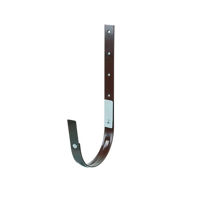 Крюк желоба 125мм  металлический  коричневый 