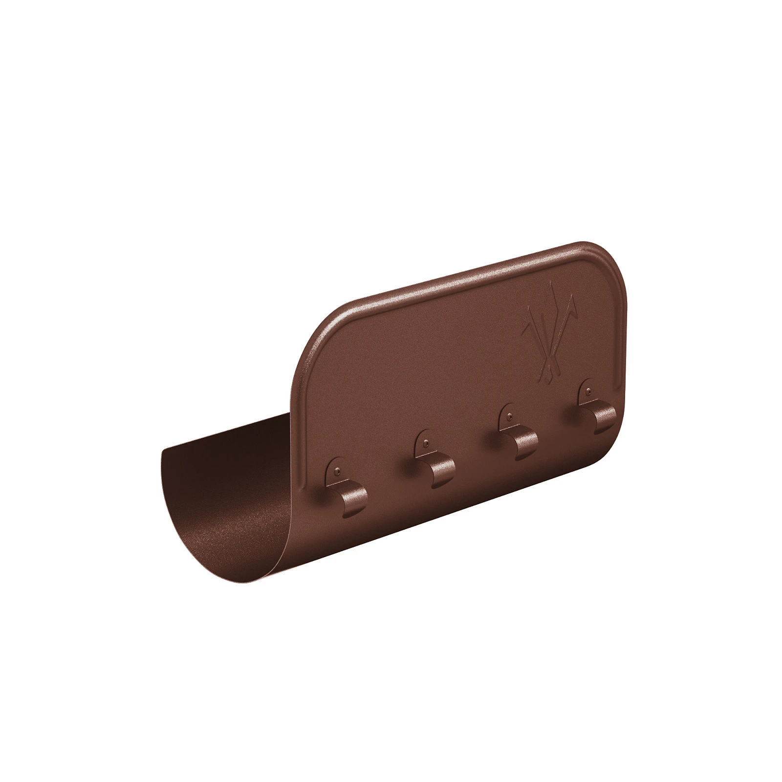Ограничитель перелива прямой L=0,40м 100/150 Pural matt RR-32 /Aquasystem/