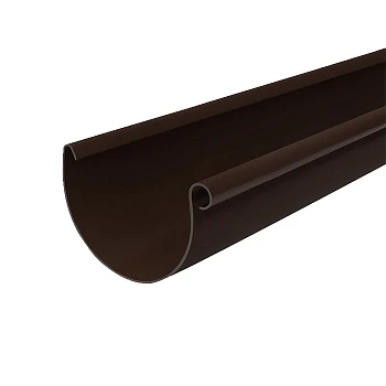 Желоб водосточный коричневый 125 мм, 3 м.п. /Гамрат/