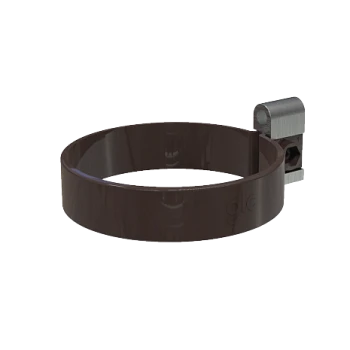 Хомут трубы коричневый RAL 8019 GLC PVC