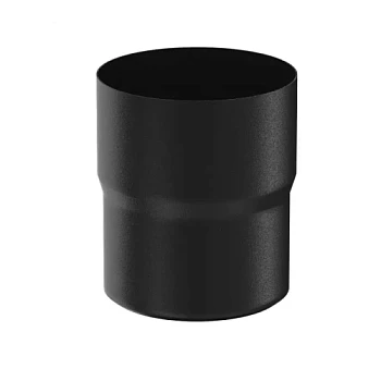 Соединитель трубы d=90 (Ral 9005) PU Matt