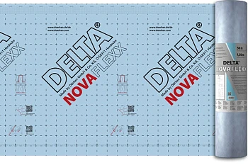 DELTA-NOVAFLEXX Пленка пароизоляционная адаптивная с переменной паропроницаемостью 1,5*50 м.п. 75м2