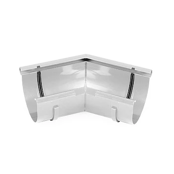 Внутренний  угол 125 мм, 135 град белый  /Гамрат/