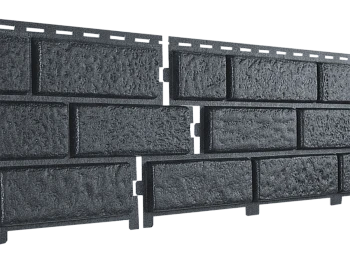 Фасадная панель Стоун-Хаус кирпич графитовый Ю-Пласт 3025мм*230мм, 0,695м2  Фасадная панель Стоун-Хаус кирпич графитовый Ю-Пласт 3025мм*230мм, 0,695м2