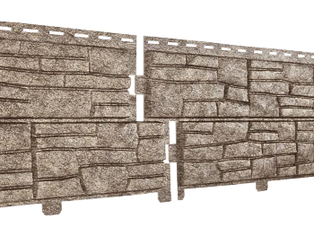 Фасадная панель Стоун-Хаус сланец бурый Ю-Пласт 2000мм*225мм, 0,45м2  Фасадная панель Стоун-Хаус сланец бурый Ю-Пласт 2000мм*225мм, 0,45м2