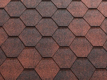 Гибкая черепица Katepal Jazzy красный, 3м2