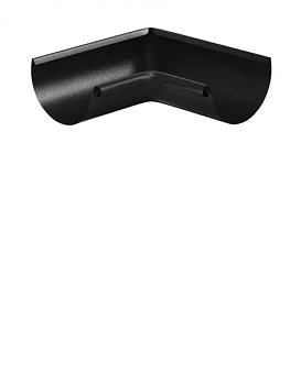 Угол желоба внутренний d=125 (Ral 9005) PU Matt