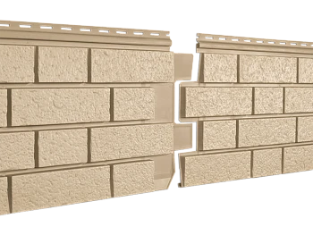 Фасадная панель Стоун-Хаус S-Lock клинкер песочный Ю-Пласт 1950мм*292мм, 0,569м2